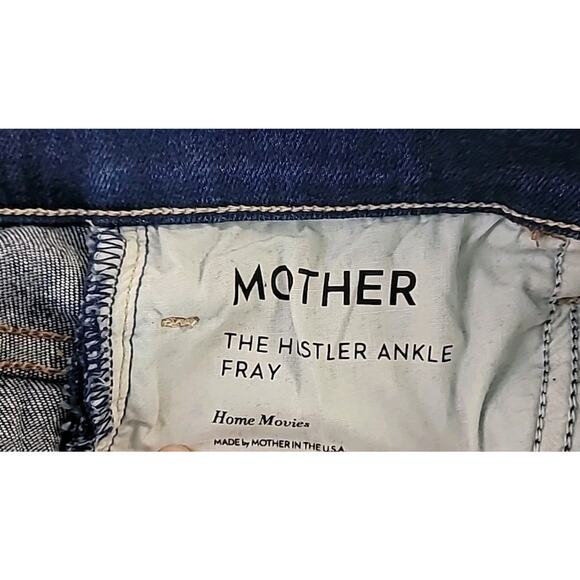 MOTHER Hustler Ankle Fray in Home Movies • Size 27 • High Rise Boot Crop - Picture 4 of 11